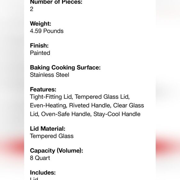 Cuisinart Clasaic 8QT Stainless Steel Stock Pot w/Cover & Brushed Gold Handles - Picture 7 of 12